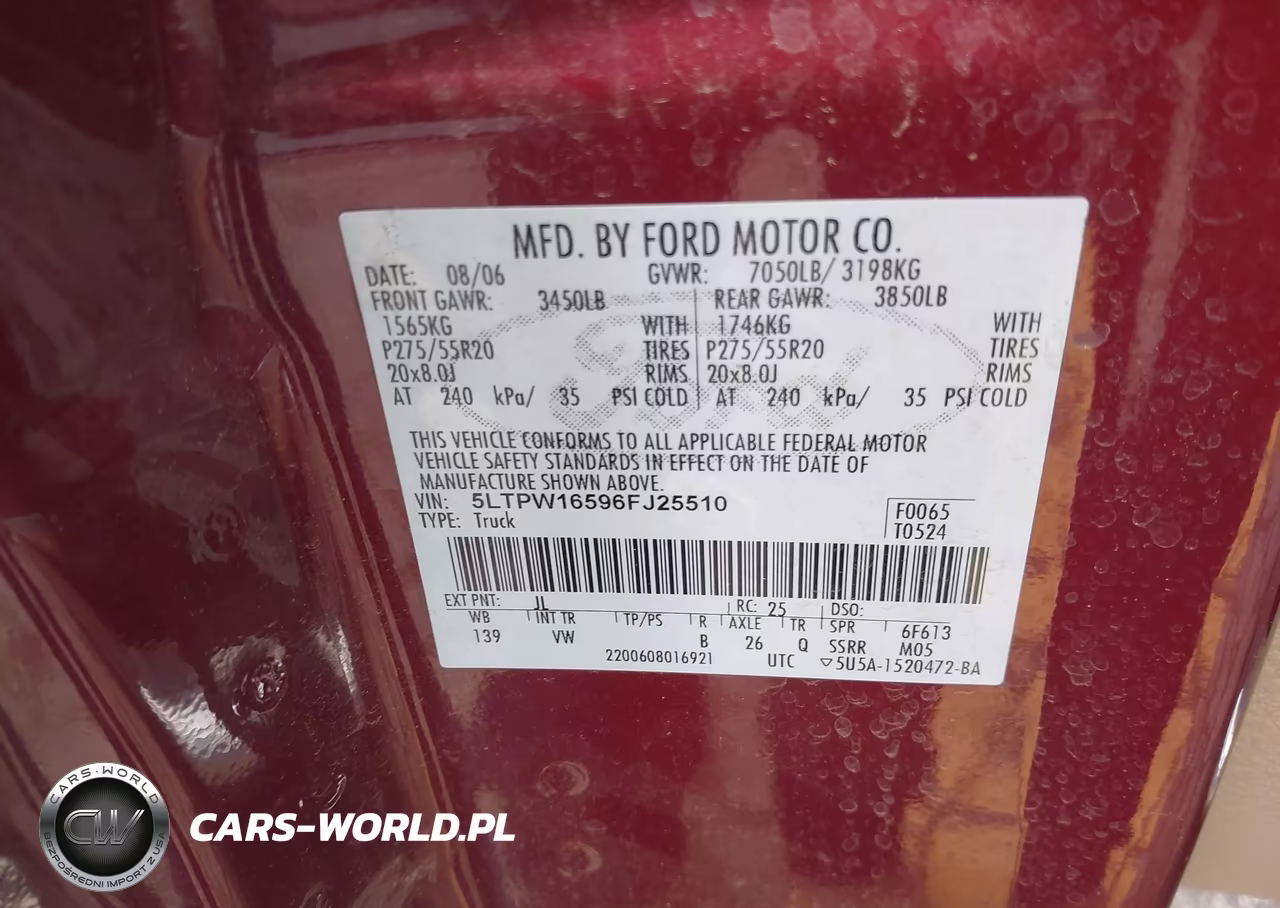 2006 Lincoln Mark Lt VIN:5LTPW16596FJ25510 - 9