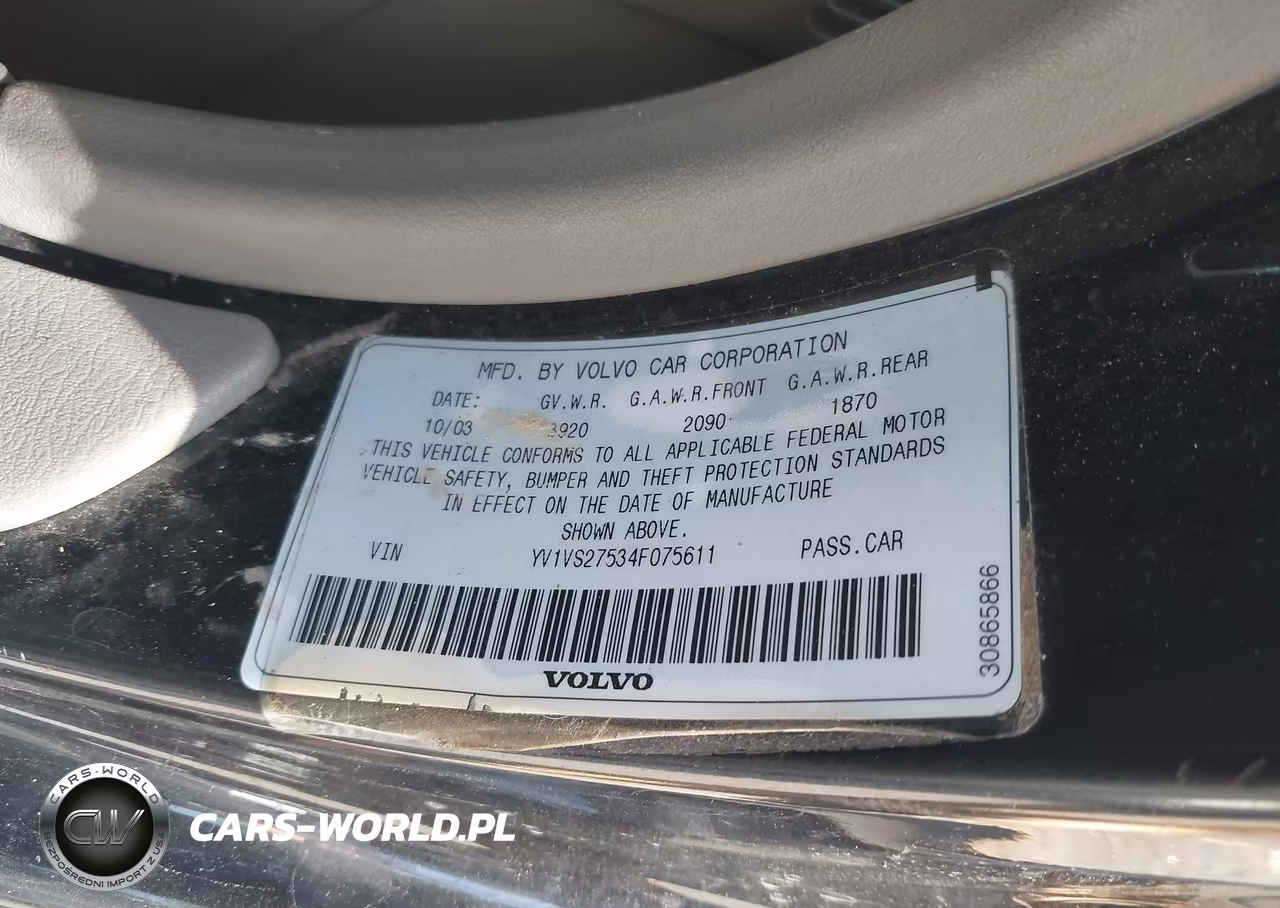 2004 Volvo S40 A-Lse VIN:YV1VS27534F075611 - 9