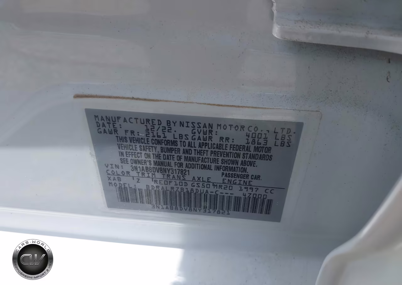 2022 Nissan Sentra Sr Xtronic Cvt VIN:3N1AB8DV8NY317821 - 9