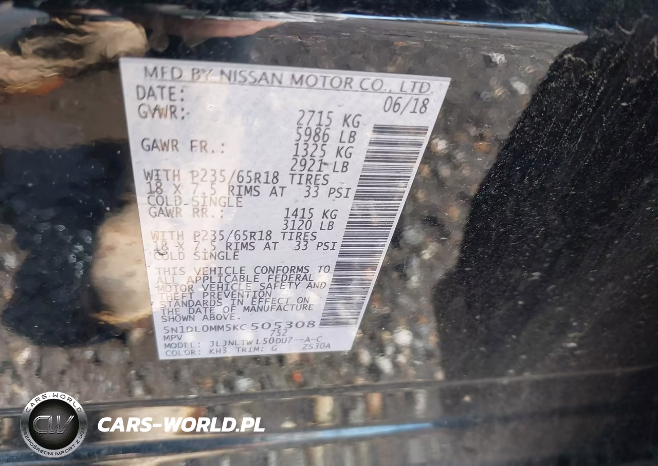 2019 Infiniti Qx60 Luxe VIN:5N1DL0MM5KC505308 - 9