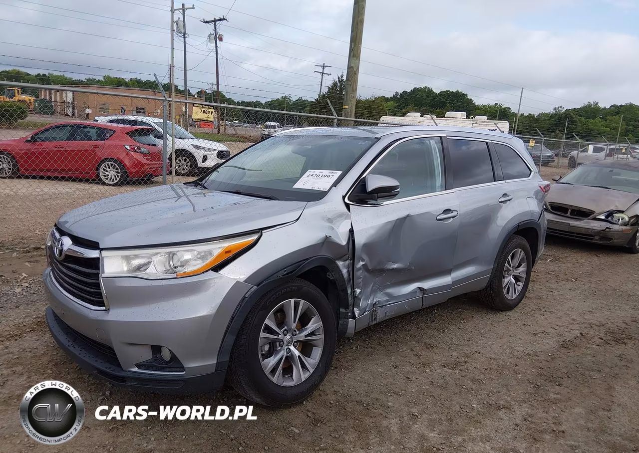 2014 Toyota Highlander Xle V6 VIN:5TDKKRFH7ES025180 - 2