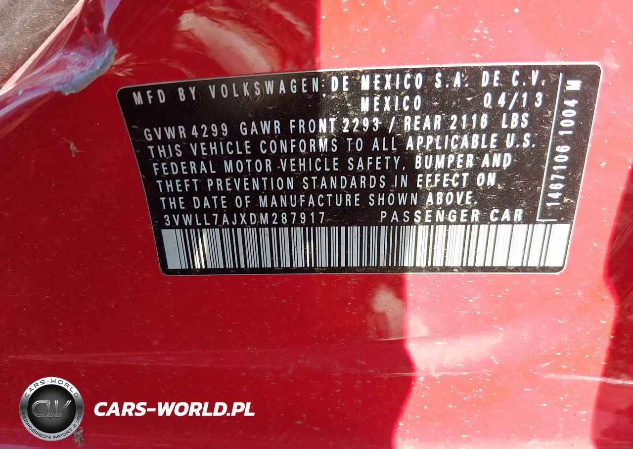 2013 Volkswagen Jetta 2.0L Tdi VIN:3VWLL7AJXDM287917 - 9