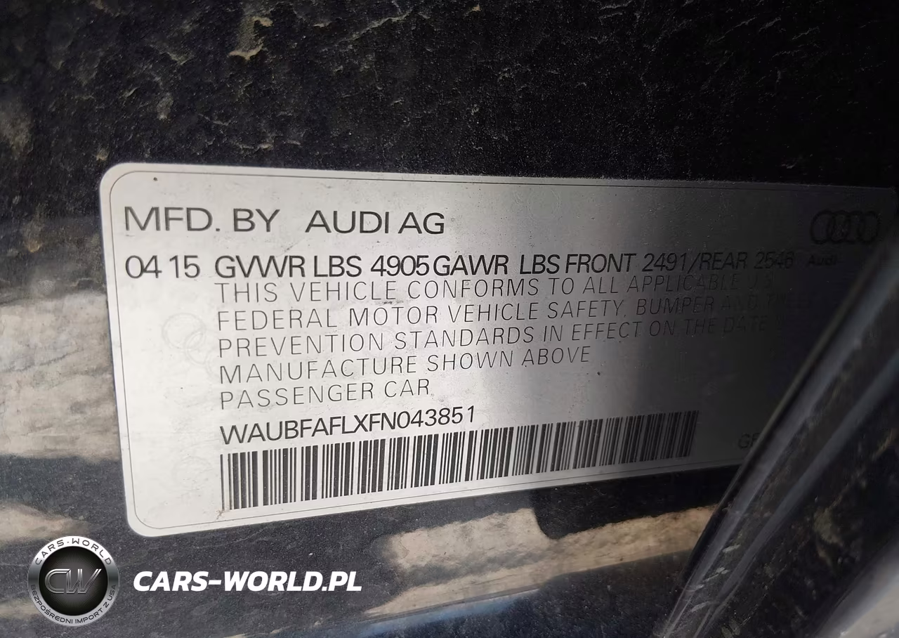 2015 Audi A4 2.0T Premium VIN:WAUBFAFLXFN043851 - 9