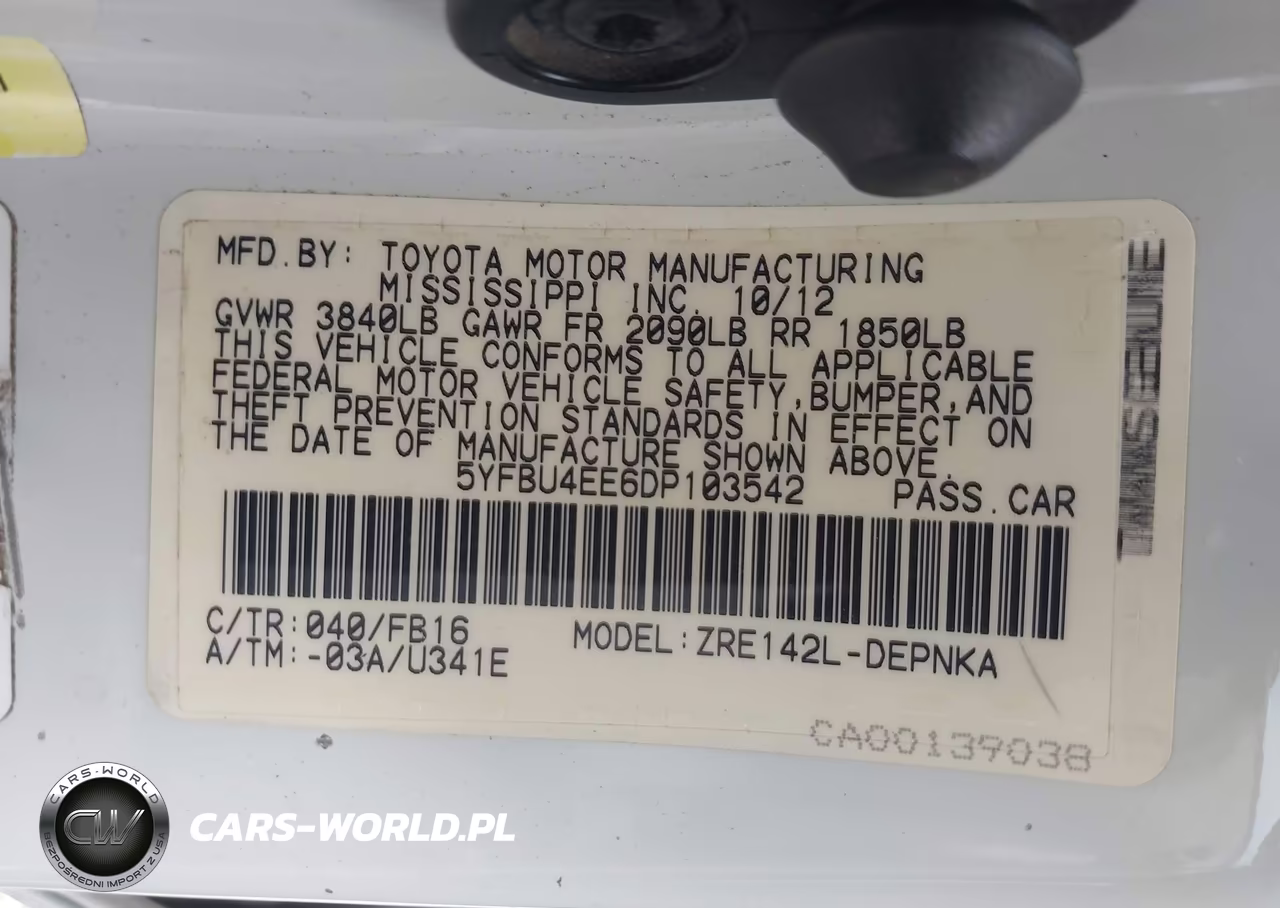 2013 Toyota Corolla Le VIN:5YFBU4EE6DP103542 - 9