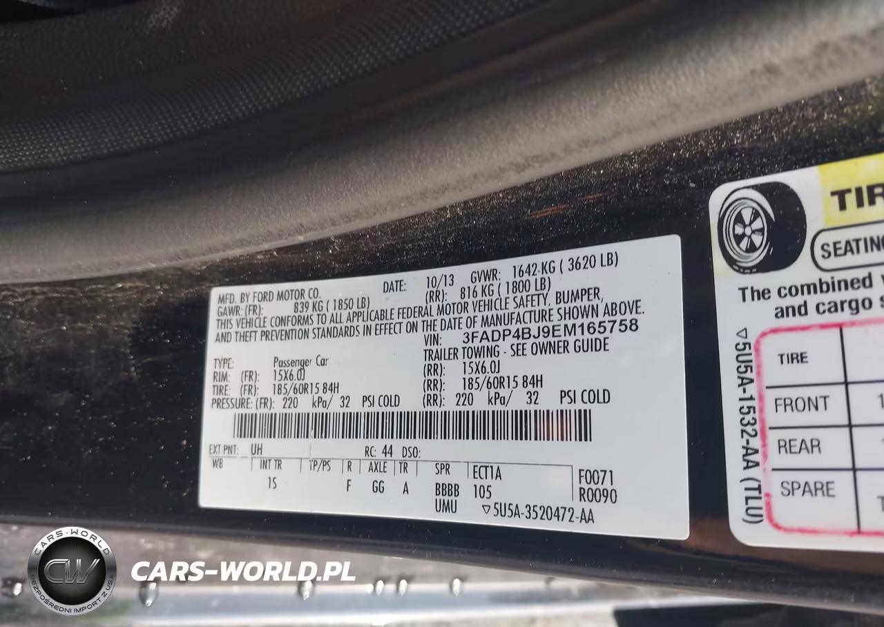 2014 Ford Fiesta Se VIN:3FADP4BJ9EM165758 - 9