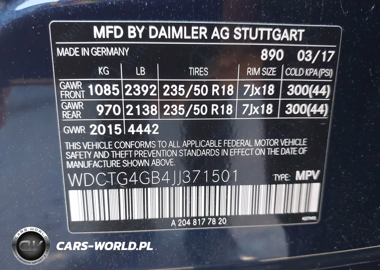 2018 Mercedes-Benz Gla 250 4Matic VIN:WDCTG4GB4JJ371501 - 9