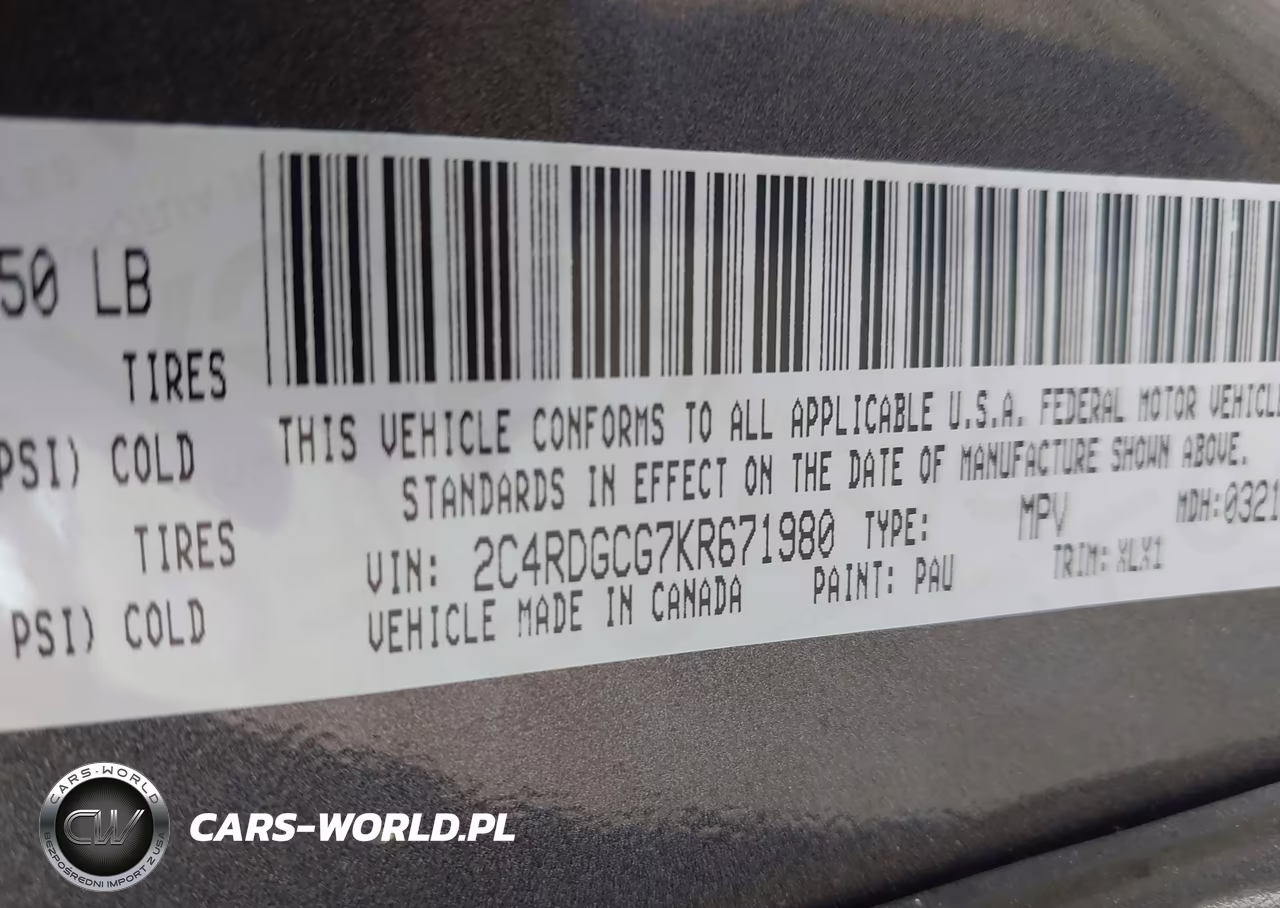 2019 Dodge Grand Caravan Sxt VIN:2C4RDGCG7KR671980 - 9