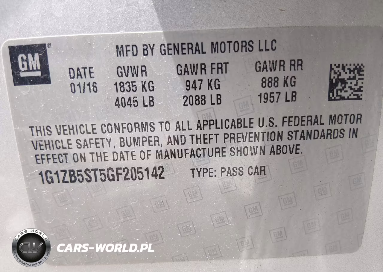 2016 Chevrolet Malibu Ls VIN:1G1ZB5ST5GF205142 - 9