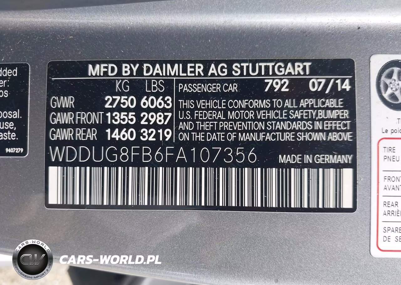 2015 Mercedes-Benz S 550 4Matic VIN:WDDUG8FB6FA107356 - 9