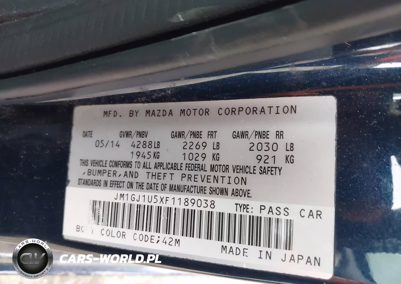 2015 Mazda Mazda6 I Sport VIN:JM1GJ1U5XF1189038 - 9