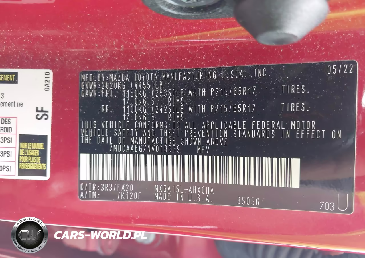 2022 Toyota Corolla Cross Le VIN:7MUCAABG7NV019939 - 9