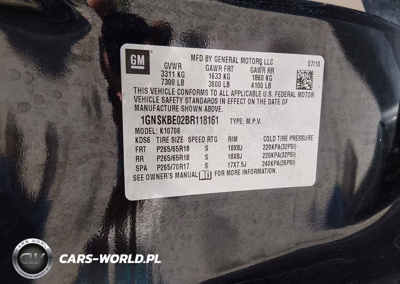 2011 Chevrolet Tahoe Lt VIN:1GNSKBE02BR118161 - 9