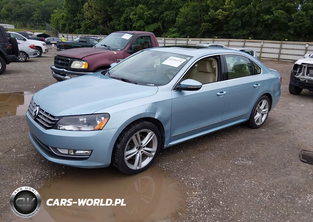 2012 Volkswagen Passat 2.0L Tdi Se VIN:1VWBN7A38CC098156 - 2