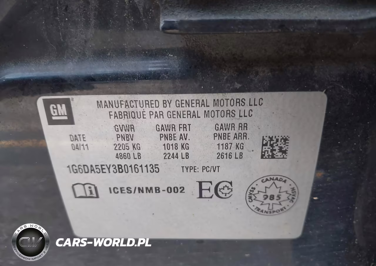 2011 Cadillac Cts Standard VIN:1G6DA5EY3B0161135 - 9