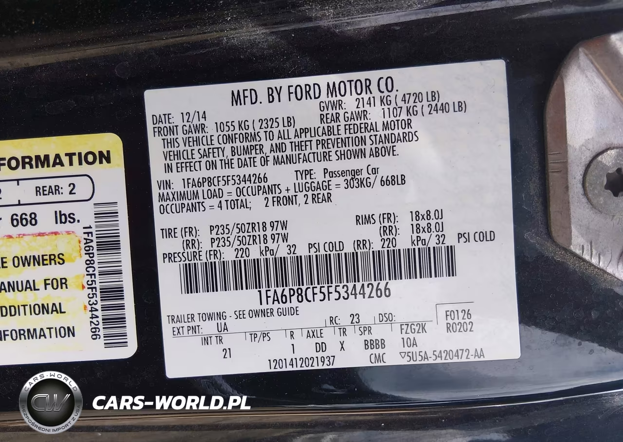 2015 Ford Mustang Gt VIN:1FA6P8CF5F5344266 - 9