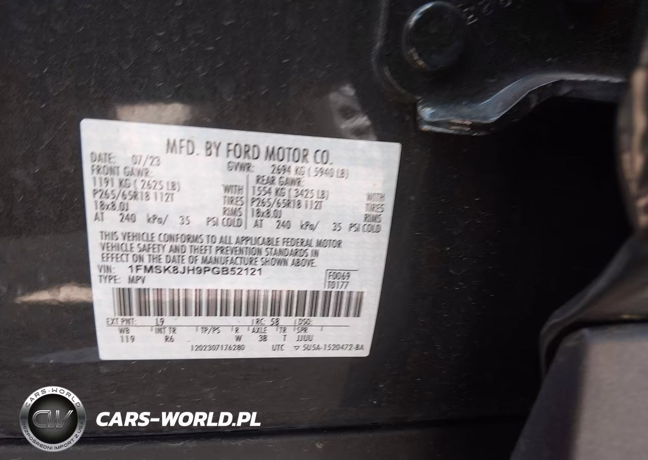 2023 Ford Explorer Timberline VIN:1FMSK8JH9PGB52121 - 9