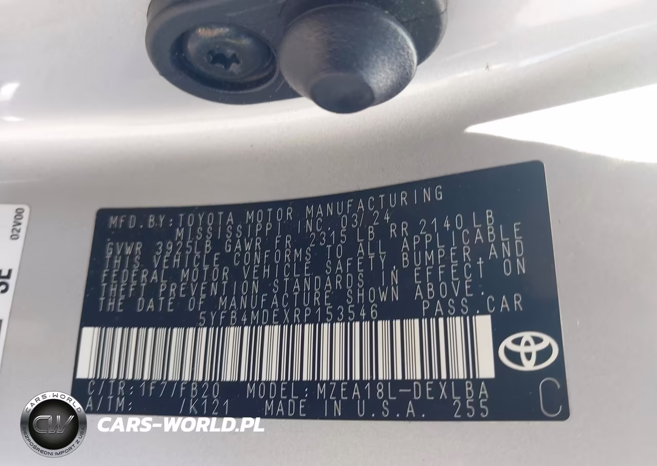 2024 Toyota Corolla Le VIN:5YFB4MDEXRP153546 - 9