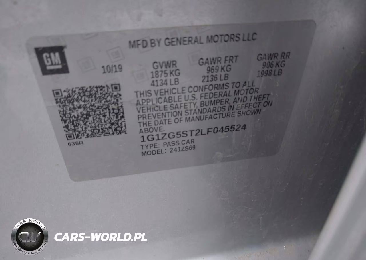2020 Chevrolet Malibu Fwd Rs VIN:1G1ZG5ST2LF045524 - 9