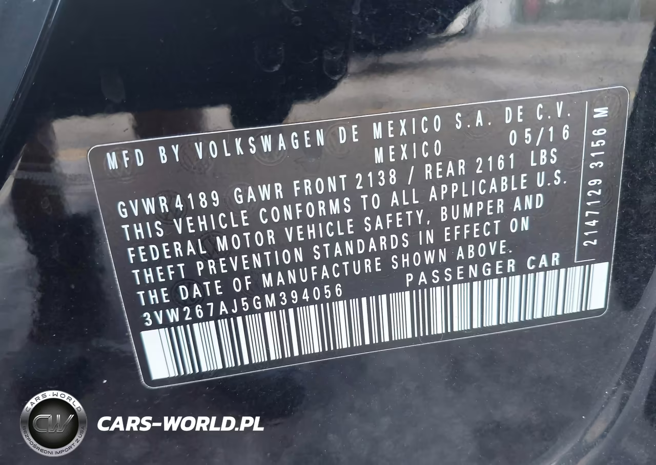 2016 Volkswagen Jetta 1.4T S VIN:3VW267AJ5GM394056 - 9