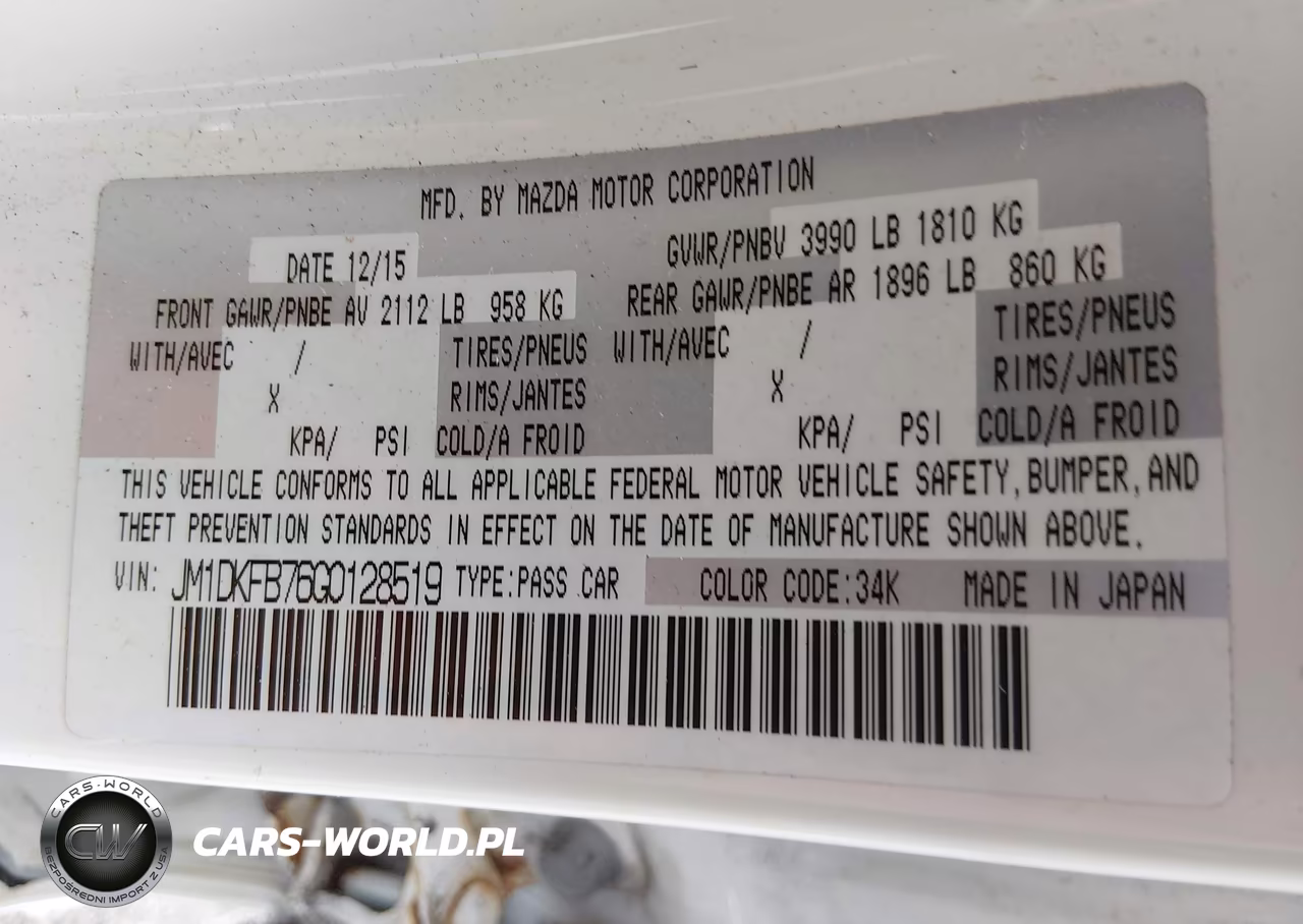 2016 Mazda Cx-3 Sport VIN:JM1DKFB76G0128519 - 9