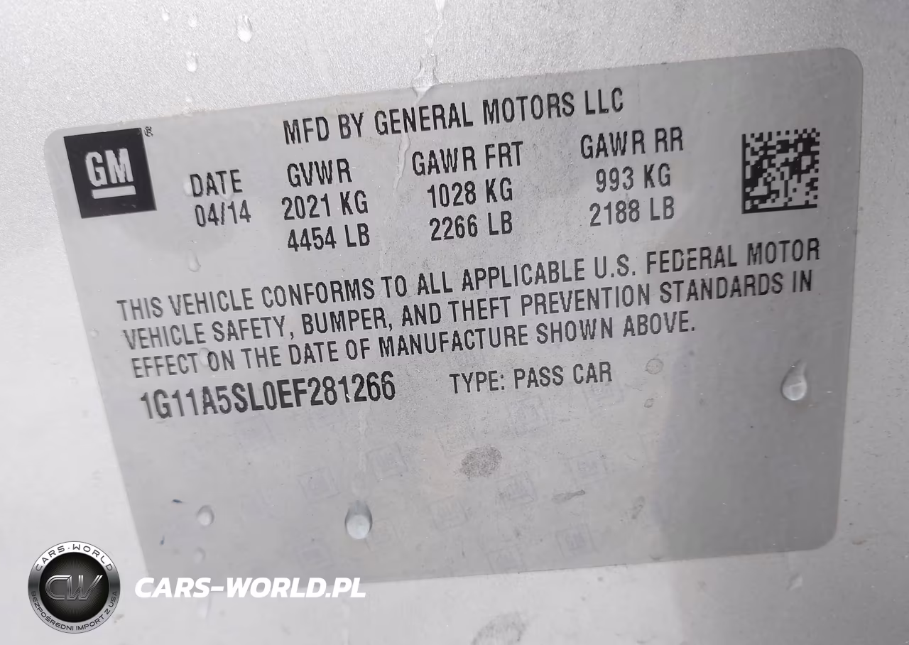 2014 Chevrolet Malibu 1Fl VIN:1G11A5SL0EF281266 - 9