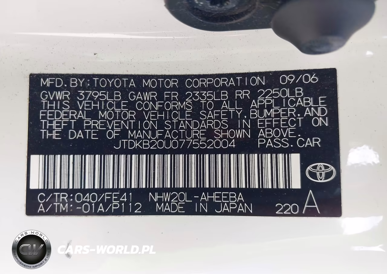 2007 Toyota Prius VIN:JTDKB20U077552004 - 9