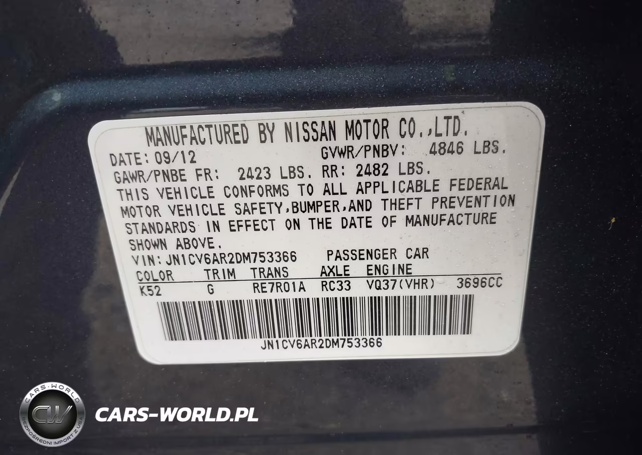 2013 Infiniti G37X VIN:JN1CV6AR2DM753366 - 9