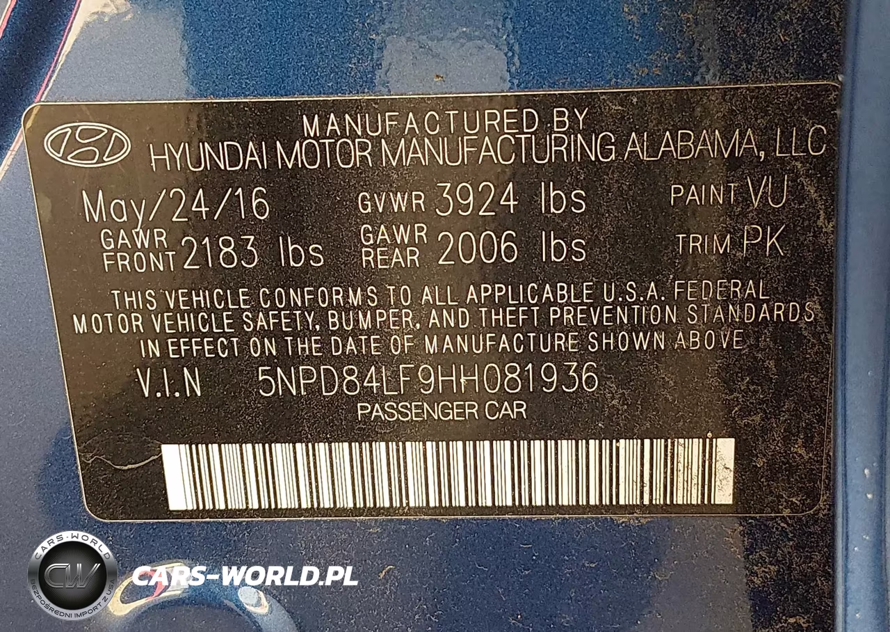 2017 Hyundai Elantra Limited VIN:5NPD84LF9HH081936 - 9