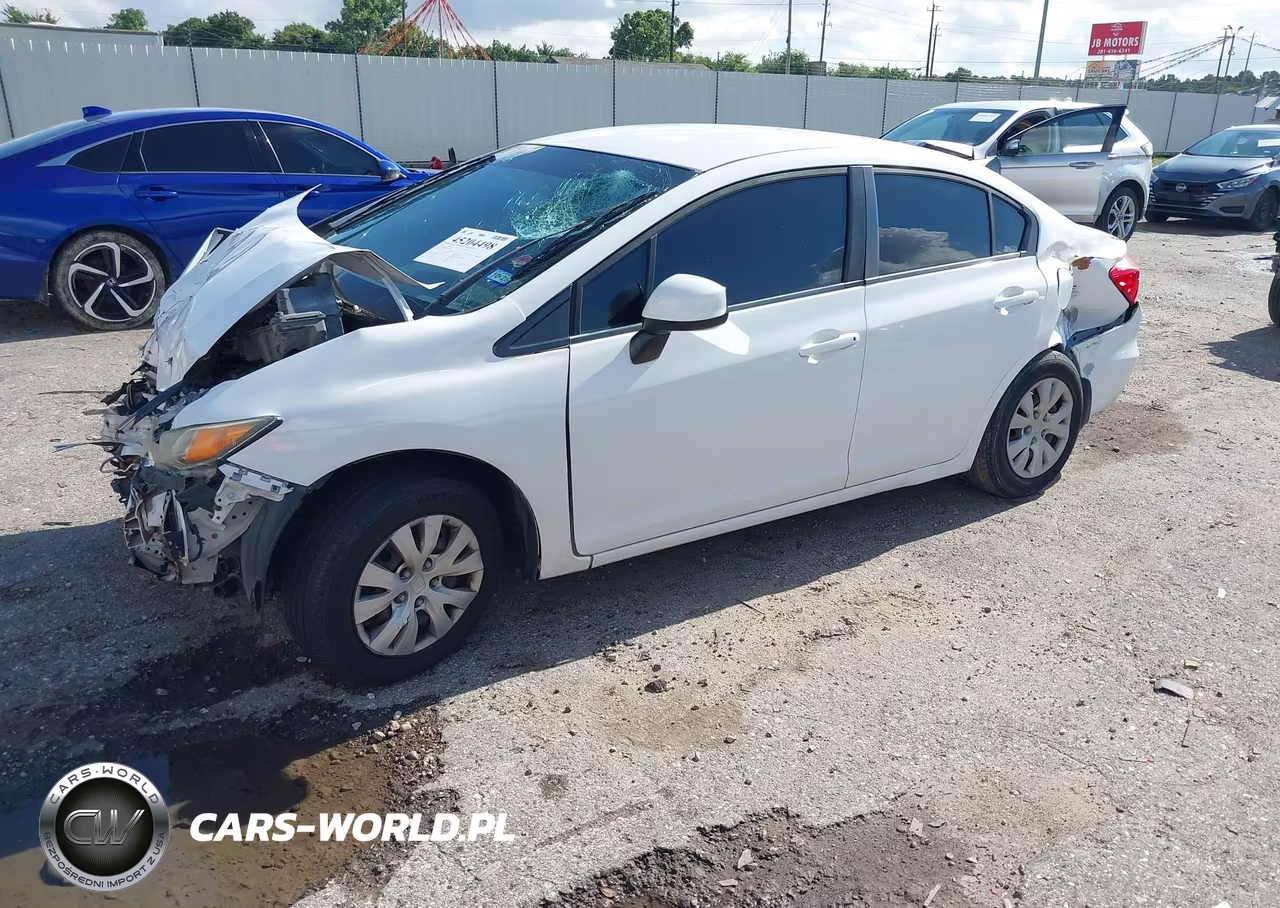 2012 Honda Civic Lx VIN:2HGFB2F50CH309052 - 2