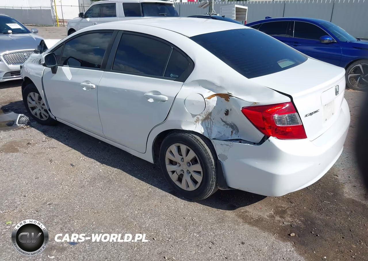 2012 Honda Civic Lx VIN:2HGFB2F50CH309052 - 3