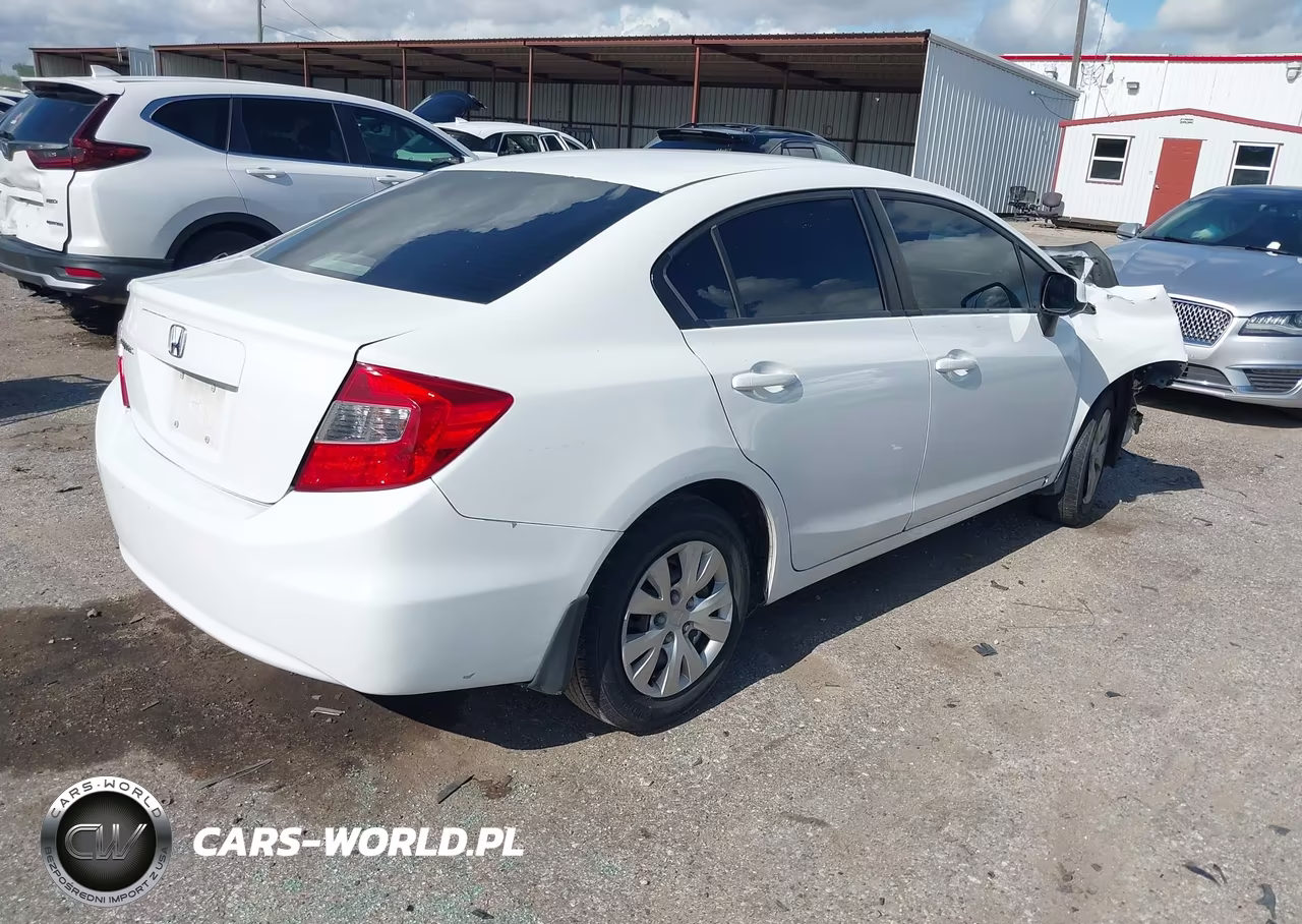 2012 Honda Civic Lx VIN:2HGFB2F50CH309052 - 4