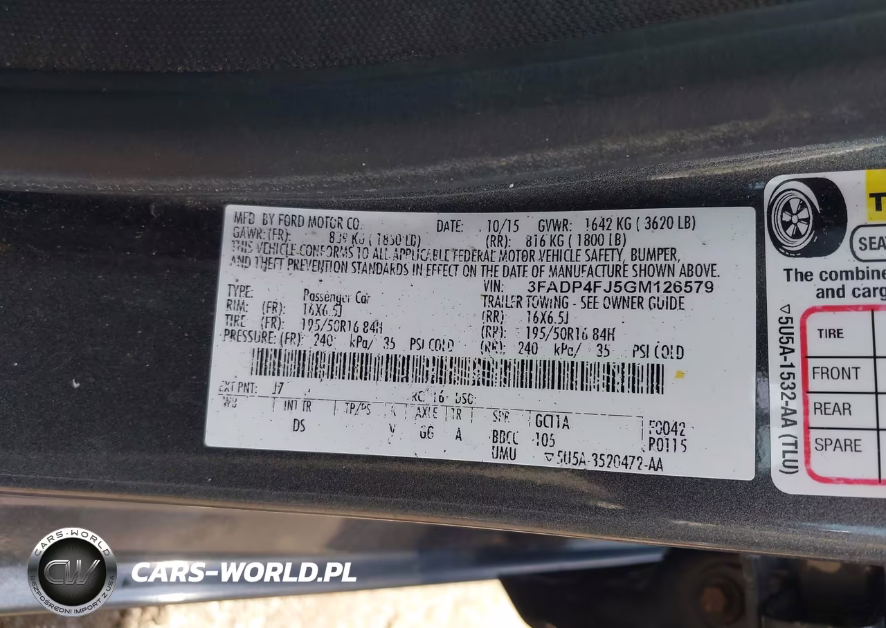 2016 Ford Fiesta Titanium VIN:3FADP4FJ5GM126579 - 9