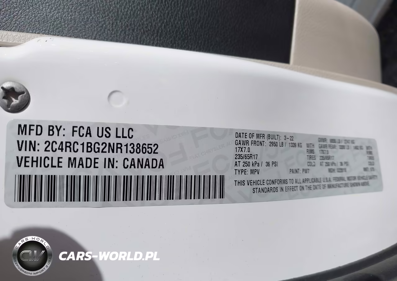 2022 Chrysler Pacifica Touring L VIN:2C4RC1BG2NR138652 - 9