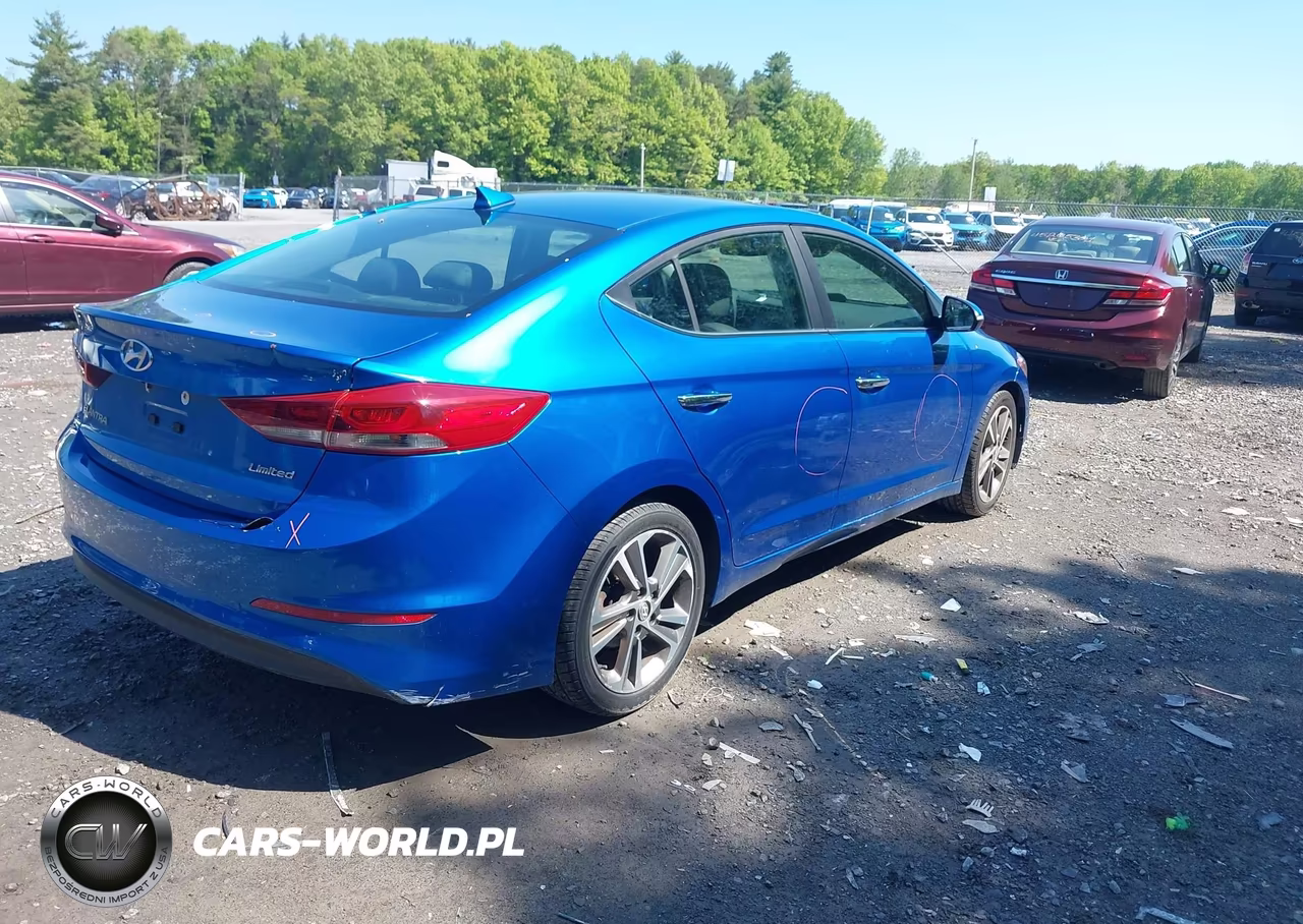 2017 Hyundai Elantra Limited VIN:5NPD84LF9HH120301 - 4