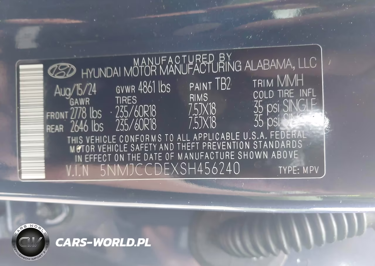 2025 Hyundai Tucson Sel Convenience VIN:5NMJCCDEXSH456240 - 9
