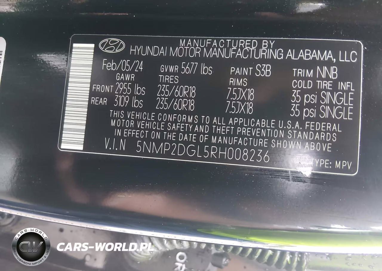 2024 Hyundai Santa Fe Sel VIN:5NMP2DGL5RH008236 - 9