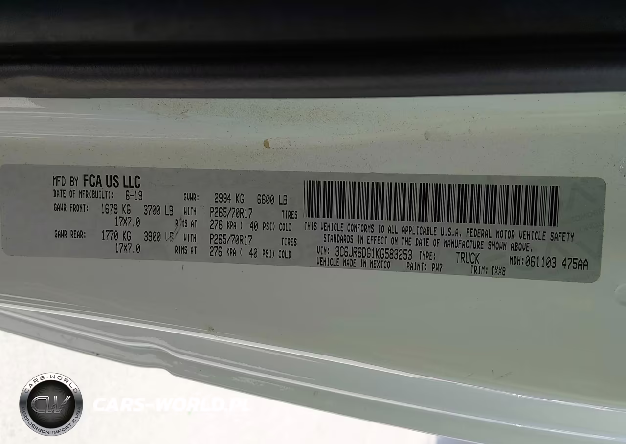 2019 Ram 1500 Classic Tradesman 4X2 8' Box VIN:3C6JR6DG1KG583253 - 9