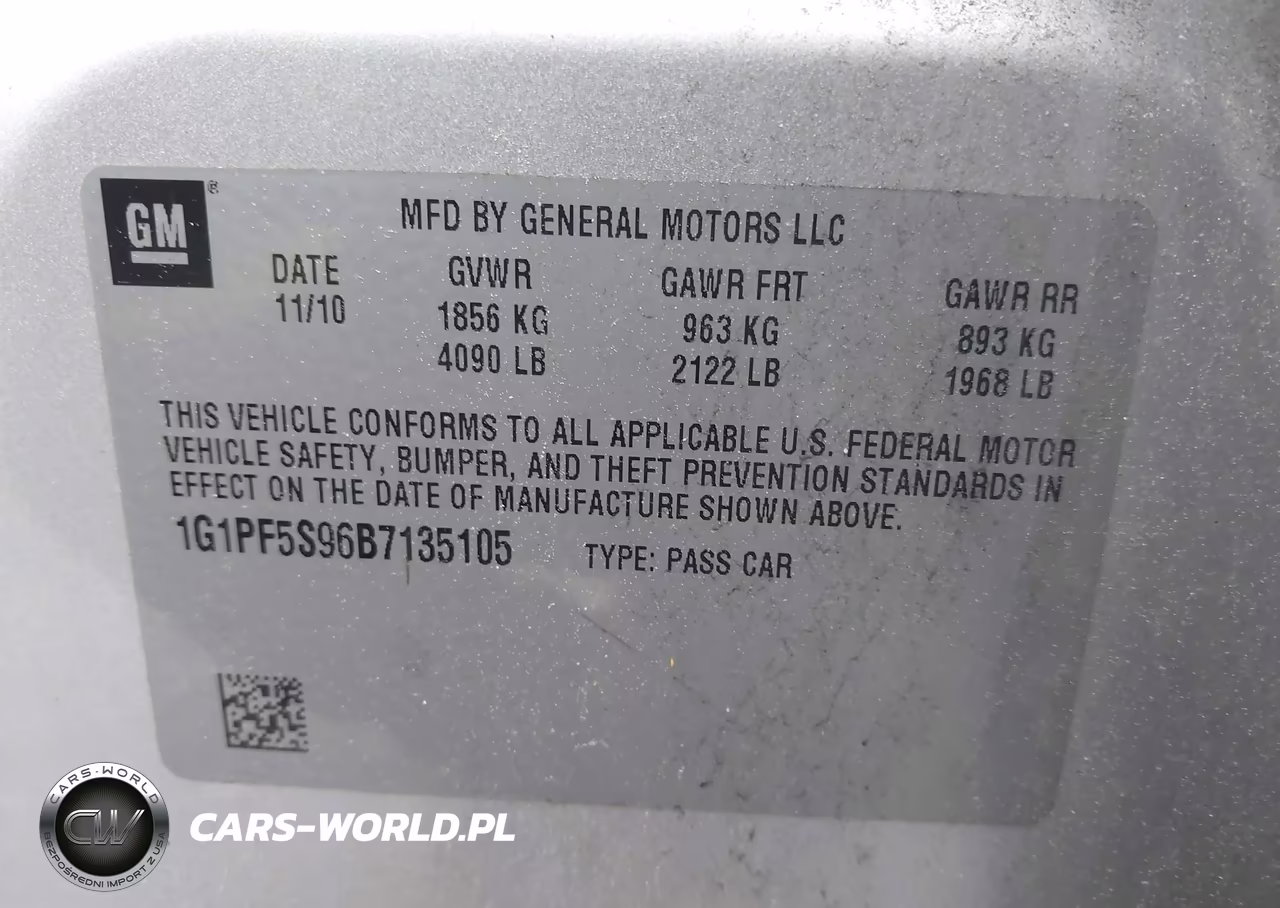 2011 Chevrolet Cruze 1Lt VIN:1G1PF5S96B7135105 - 9