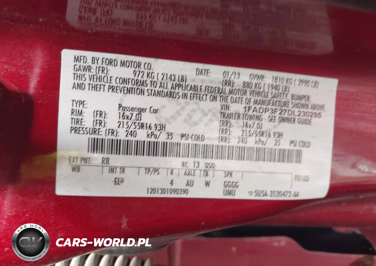 2013 Ford Focus Se VIN:1FADP3F27DL230295 - 9