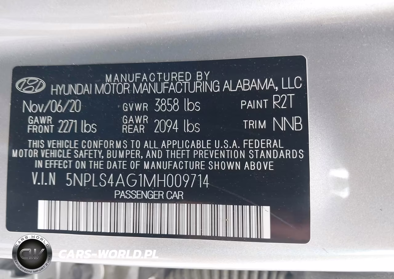 2021 Hyundai Elantra Sel VIN:5NPLS4AG1MH009714 - 9