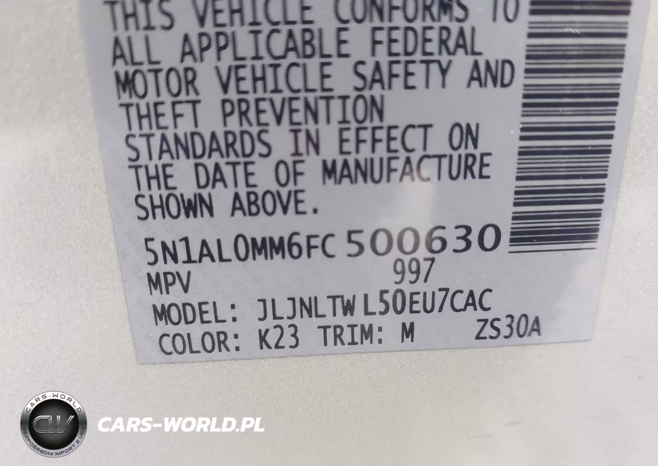 2015 Infiniti Qx60 VIN:5N1AL0MM6FC500630 - 9