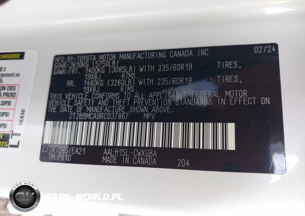 2024 Lexus Rx 350H Premium VIN:2T2BBMCA9RC037867 - 9