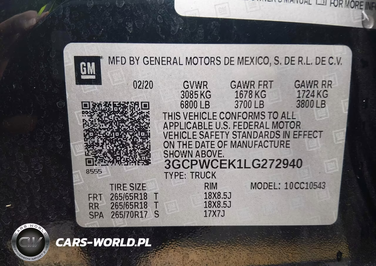 2020 Chevrolet Silverado 1500 2Wd Short Bed Lt VIN:3GCPWCEK1LG272940 - 9