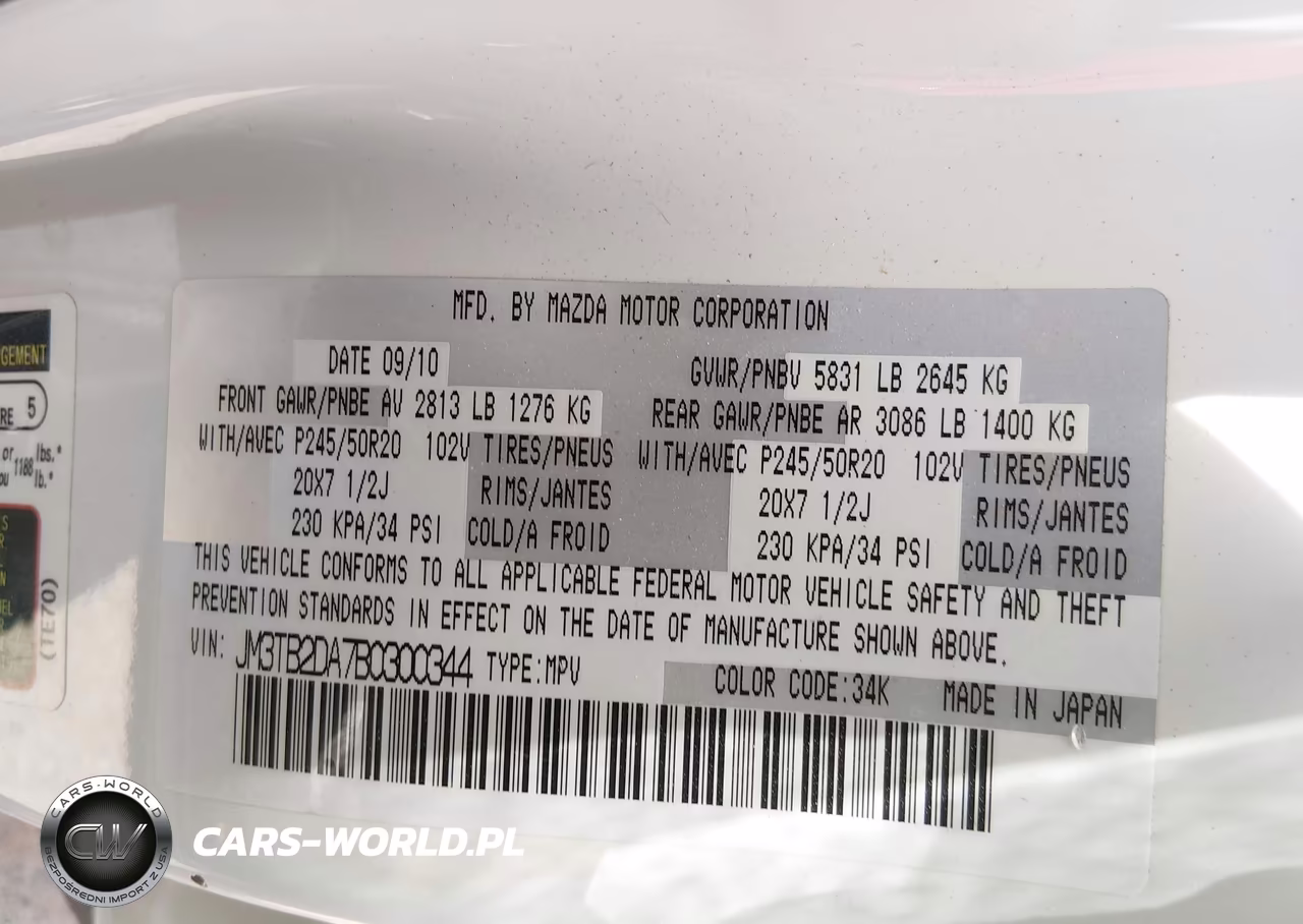 2011 Mazda Cx-9 Grand Touring VIN:JM3TB2DA7B0300344 - 9