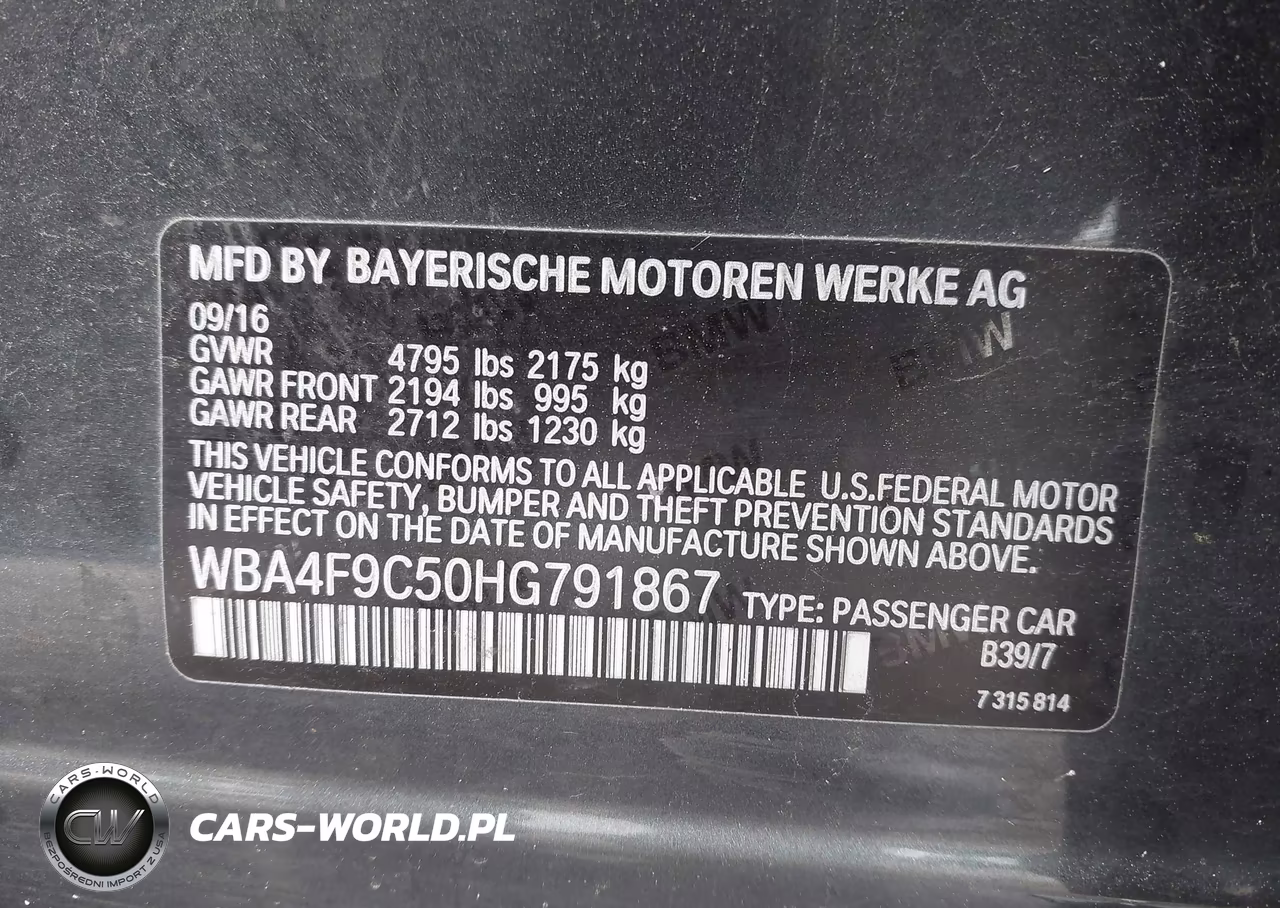 2017 BMW 430I Gran Coupe xDrive VIN:WBA4F9C50HG791867 - 9
