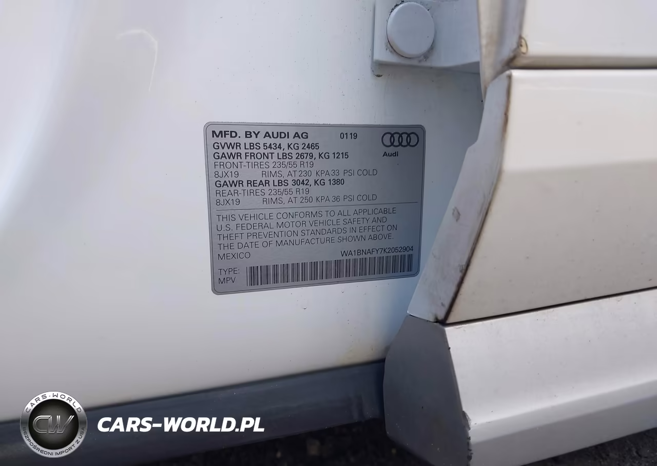 2019 Audi Q5 45 Premium VIN:WA1BNAFY7K2052904 - 9