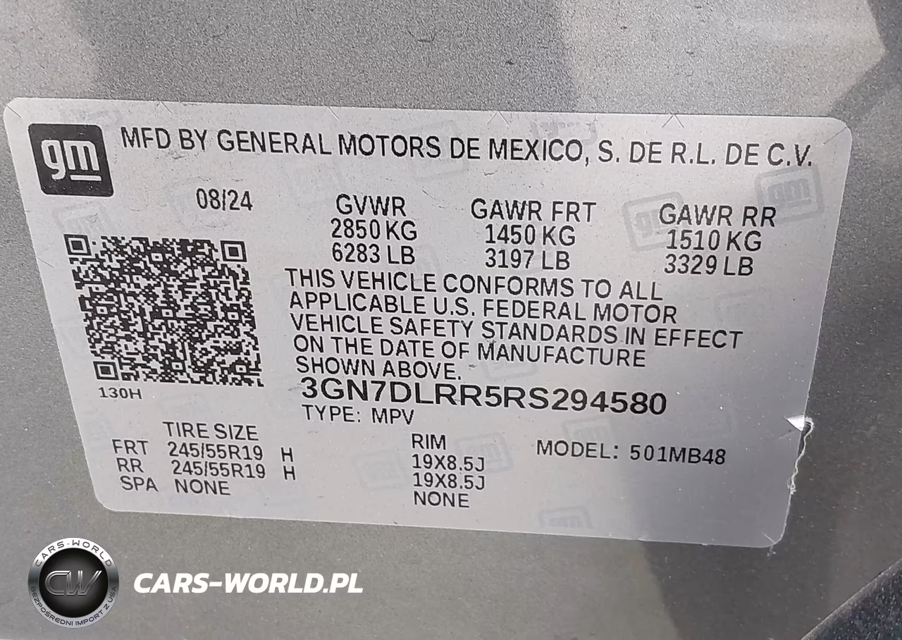 2024 Chevrolet Equinox Ev Lt VIN:3GN7DLRR5RS294580 - 9
