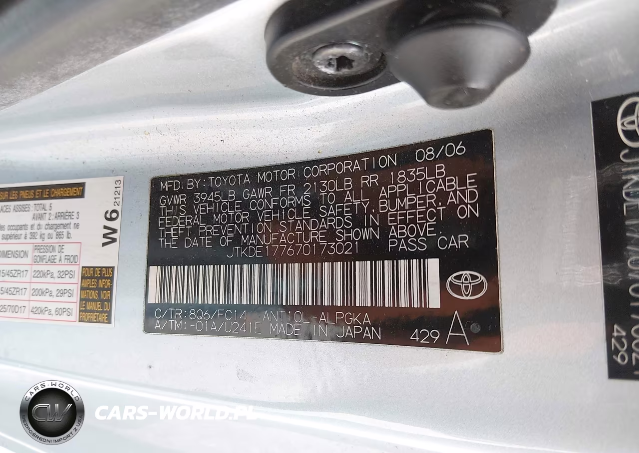 2007 Scion Tc VIN:JTKDE177670173021 - 9