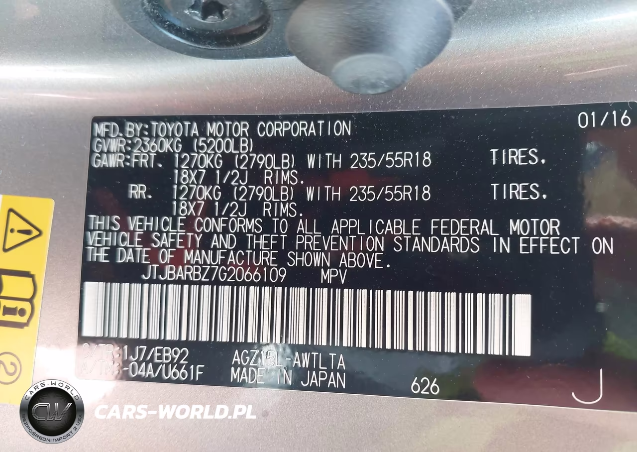 2016 Lexus Nx 200T F Sport VIN:JTJBARBZ7G2066109 - 9