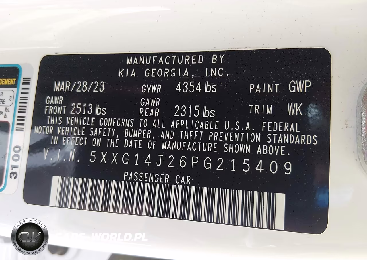2023 Kia K5 Lxs VIN:5XXG14J26PG215409 - 9